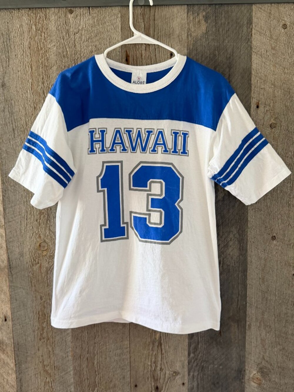 Hawaii Graphic Tshirt Stripped Short Sleeve Size Medium - Picture 3 of 7